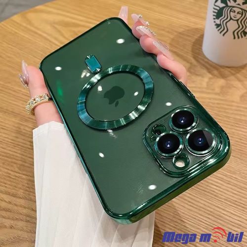 Futrola iPhone 16 Plus Metal Brushed green