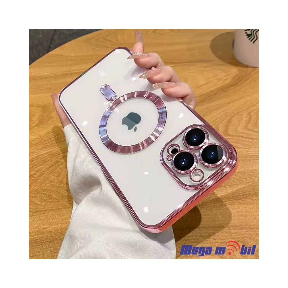 Futrola iPhone 16 Pro Metal Brushed rose