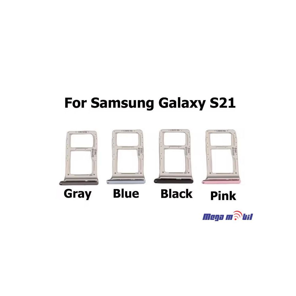 Drzac za Sim Samsung G991/ S21/ G996/ S21 Plus/ G998/ S21 Ultra black
