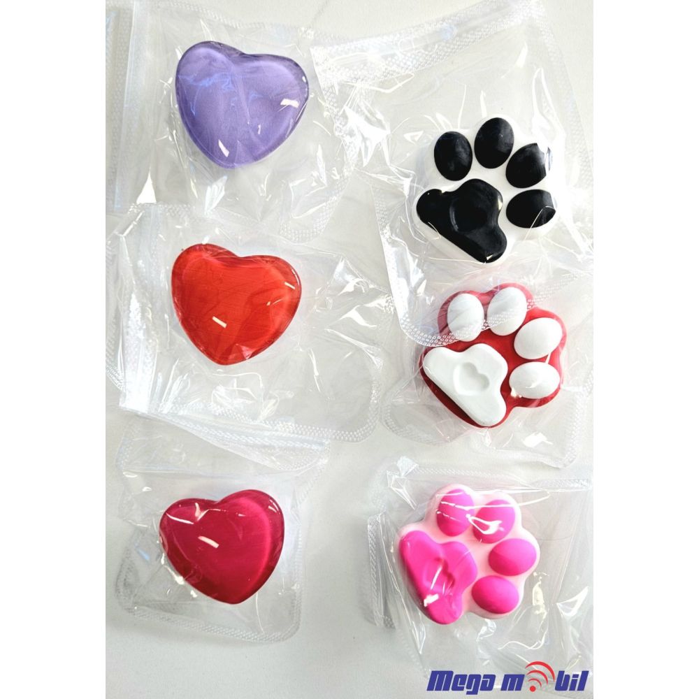 Popsocket SET 6kom PAWS/HEARTS