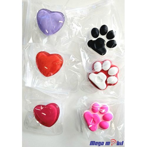 Popsocket SET 6kom PAWS/HEARTS
