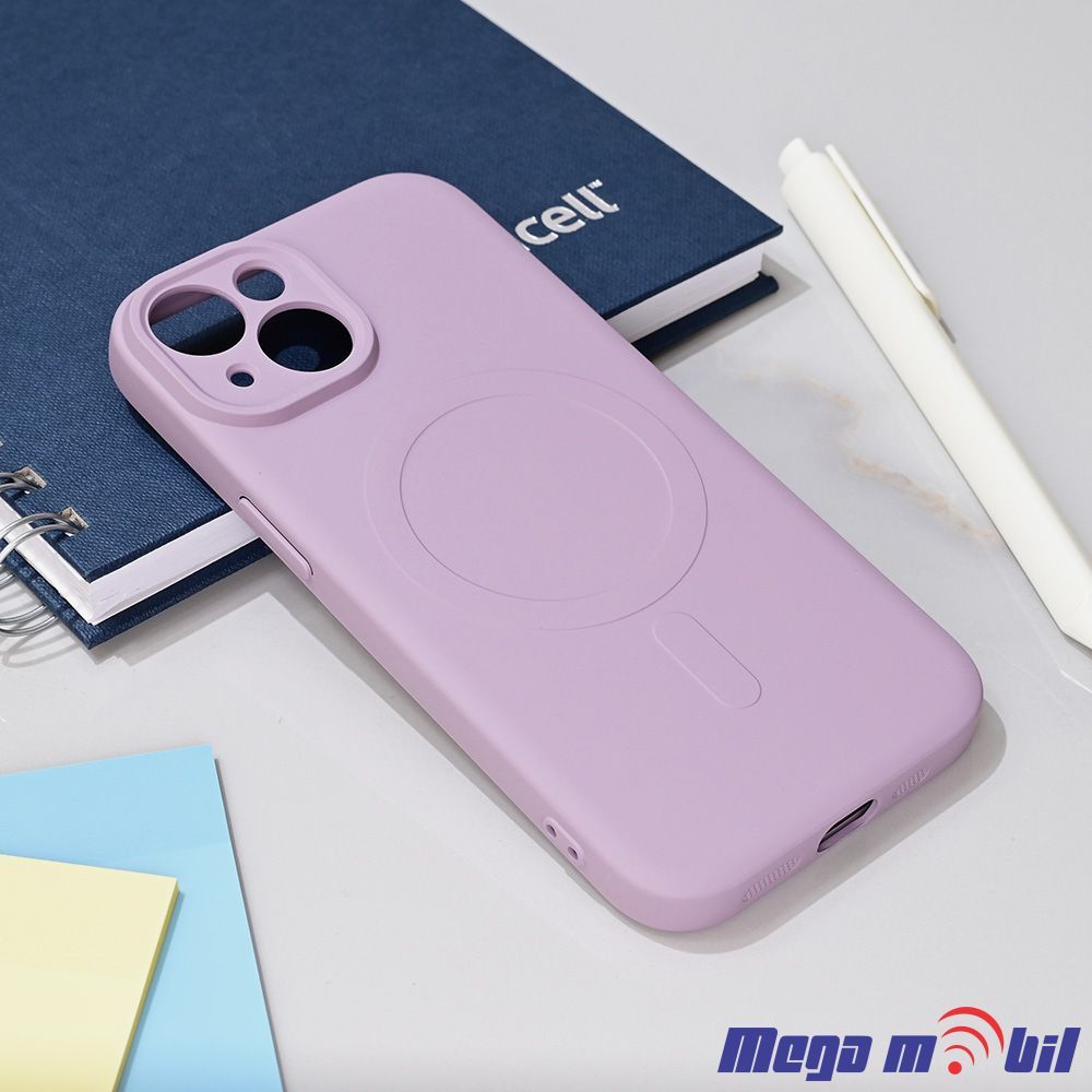 Futrola iPhone 15 Pudding Magsafe light purple