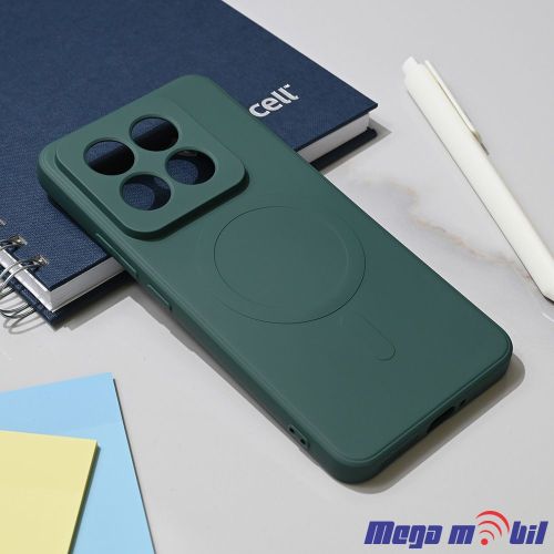 Futrola Xiaomi 14 Pro Pudding Magsafe green.