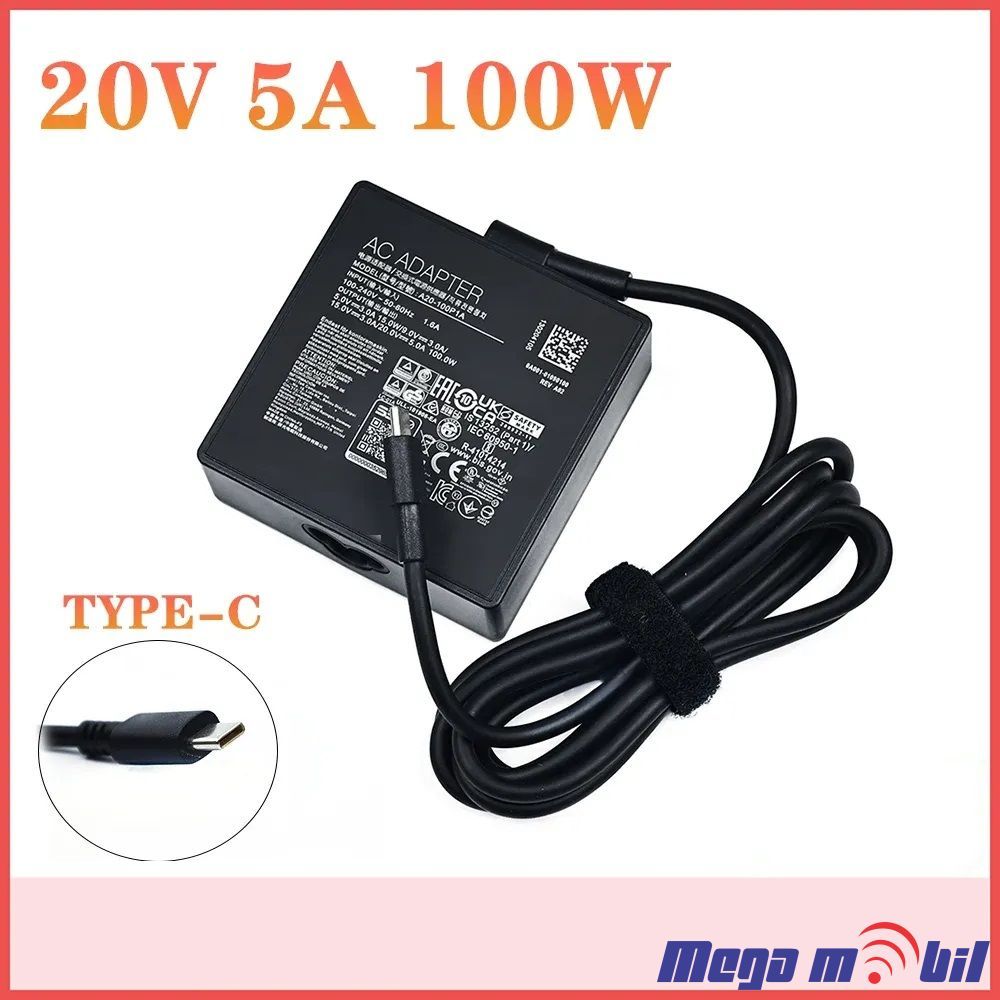 Polnac za laptop za ASUS 20V 5A 100W Type C