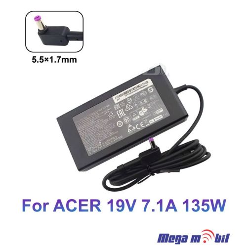 Polnac za laptop za ACER 19V 7.1A 135W (5.5mm*1.7mm)