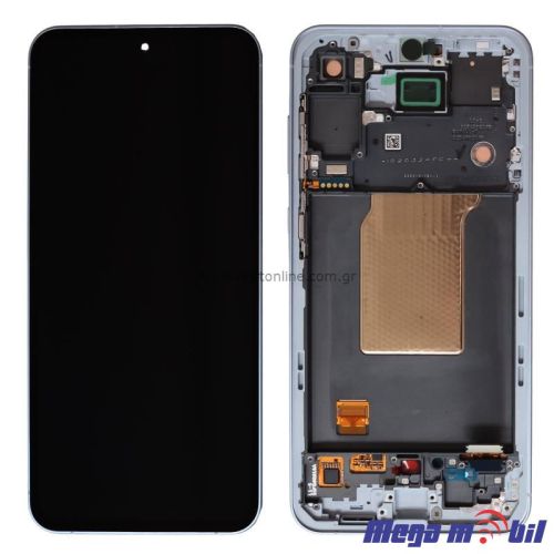 Ekran Samsung A556B/ A55 5G SO RAMKA ice blue full org 