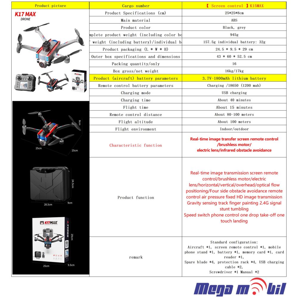 Drone K17 Max 