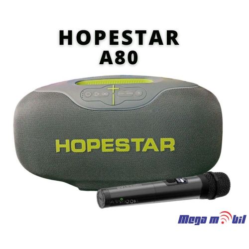 Zvucnik Bluetooth Karaoke Hopestar A80 so 1 mikrofon grey