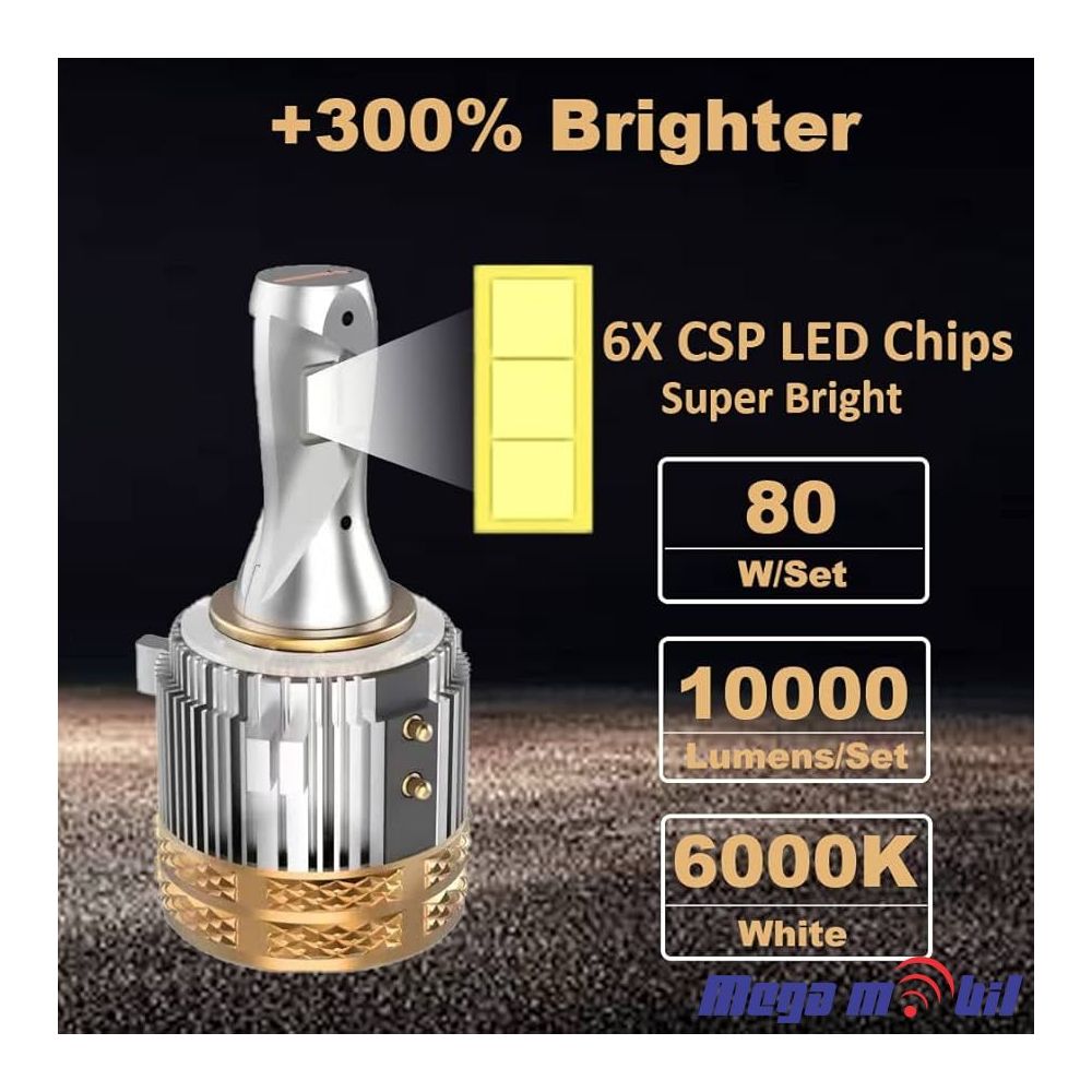 LED HEADLIGHT H7 60W 6500K CANBUS za VW Golf6/Golf7/Touran/Scirocco