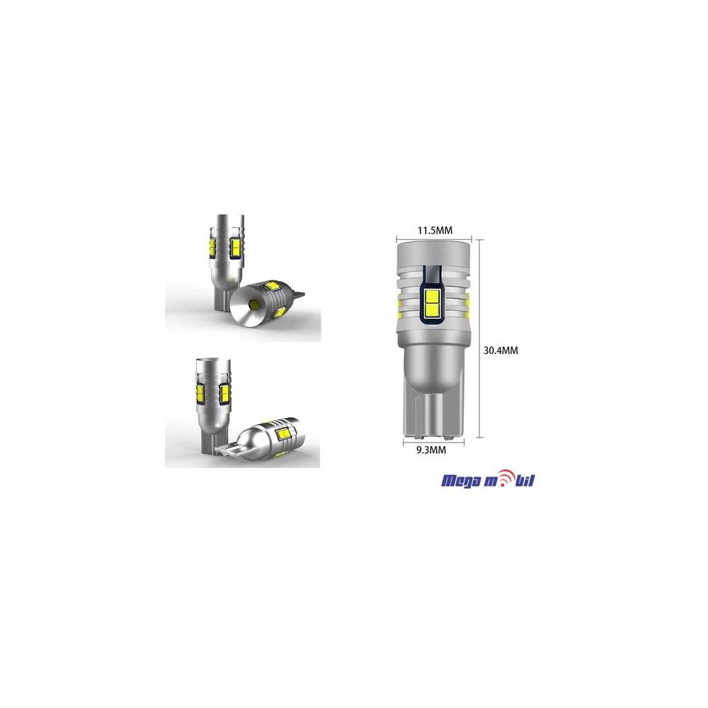 Sijalicka LED T10 CSP2020 white CANBUS