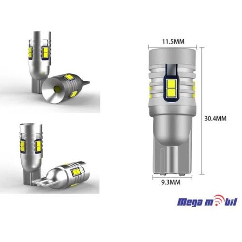 Sijalicka LED T10 CSP2020 white CANBUS