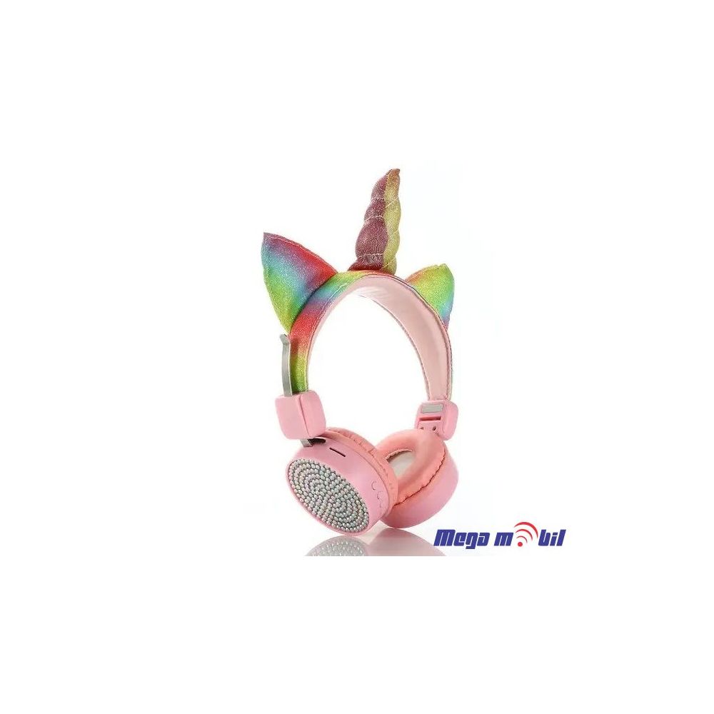 Slusalki Bluetooth Unicorn AH-807 pink.