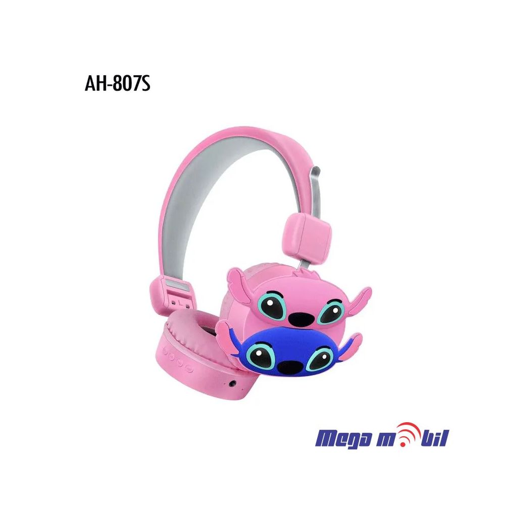 Slusalki Bluetooth Stitch AH-807S pink