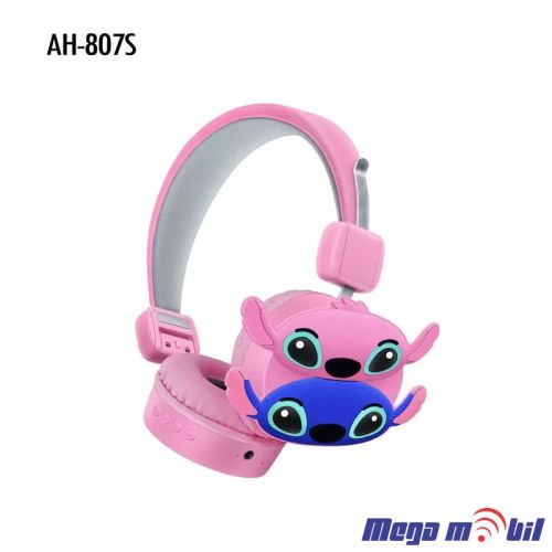 Slusalki Bluetooth Stitch AH-807S pink