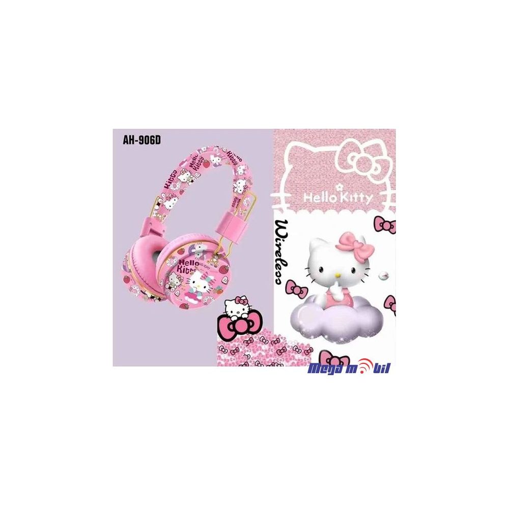 Slusalki Bluetooth Hello Kitty AH-906D pink.