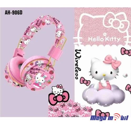 Slusalki Bluetooth Hello Kitty AH-906D pink.