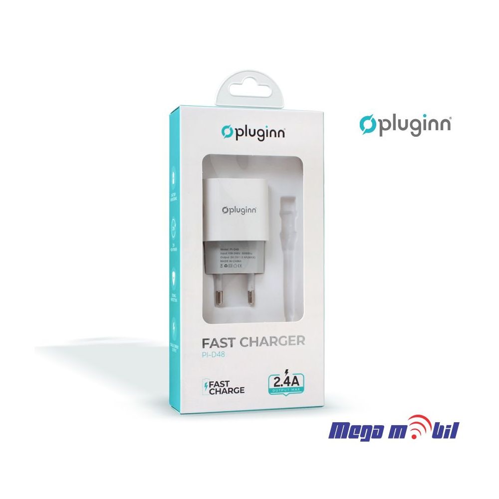 Polnac 220V Pluginn PI-D48 5V 2.4A 12W 1USB white