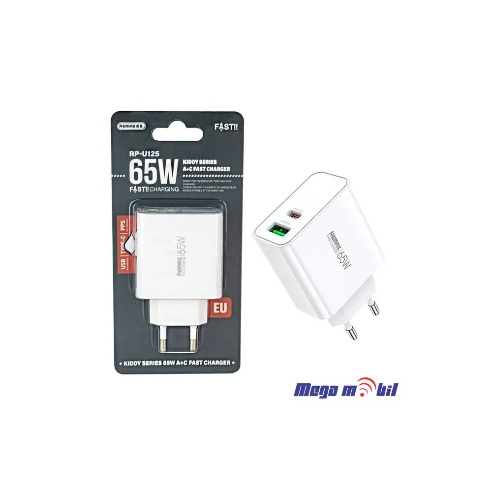 Polnac 220V REMAX Kiddy 65W PD+QC RP-U125