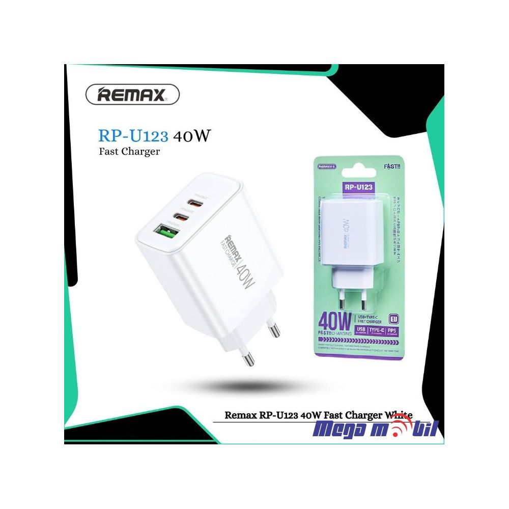 Polnac 220V REMAX Kiddy 40W PD+QC RP-U123