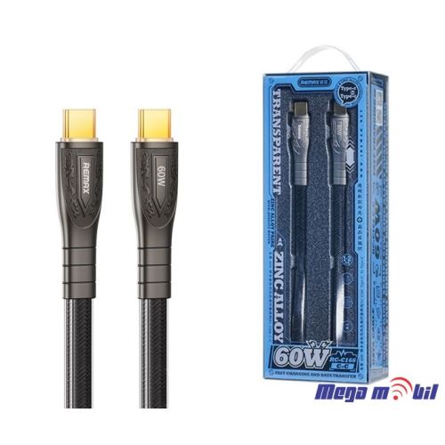 Data Kabel Type C PD REMAX Prime RC-C166 60W 1.2m Fast black