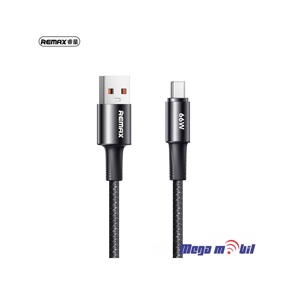 Data Kabel Type C REMAX Velocity CB23 66W 1.2m Fast black