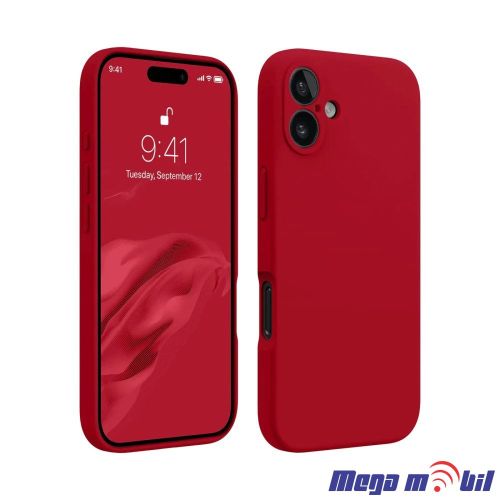 Futrola iPhone 16 Silicon Color red
