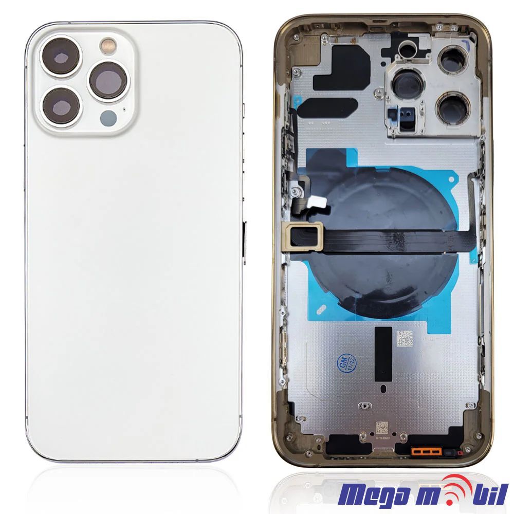 Maska A klasa iPhone 13 Pro White Full ORG SH so volume on/off flet i wireless polnenje