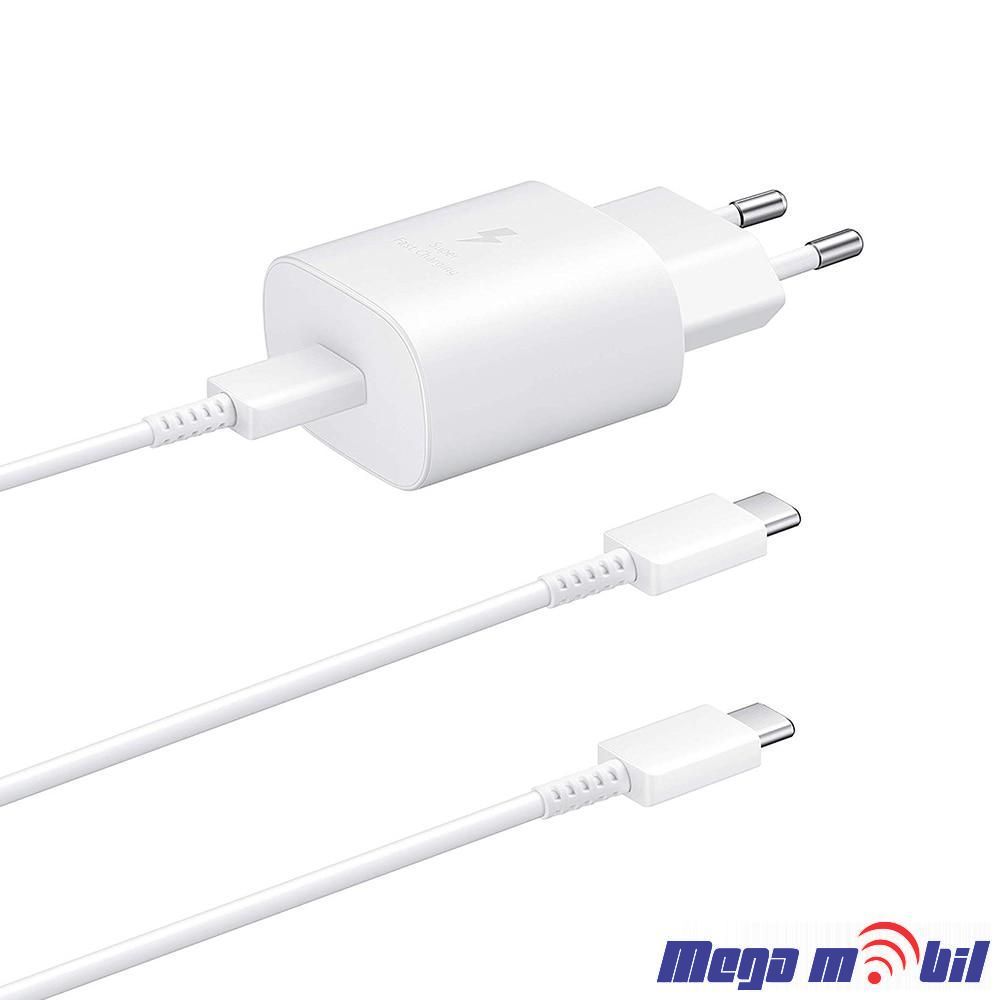 Polnac 220V Samsung 25W PD SUPER FAST white so kabel