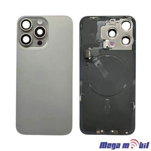 Zadno staklo iPhone 16 Pro Natural komplet so flet za wireless blic i mikrofon