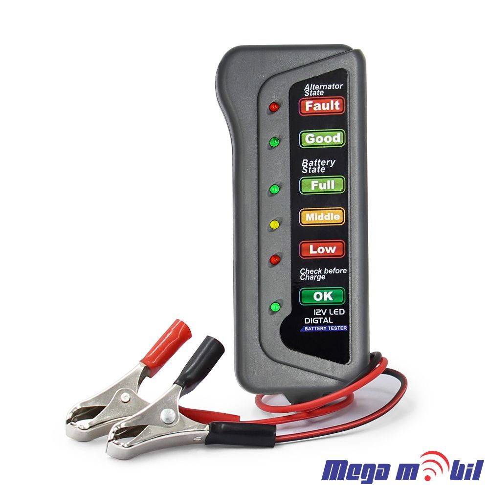 Tester za baterii digital 12V Led