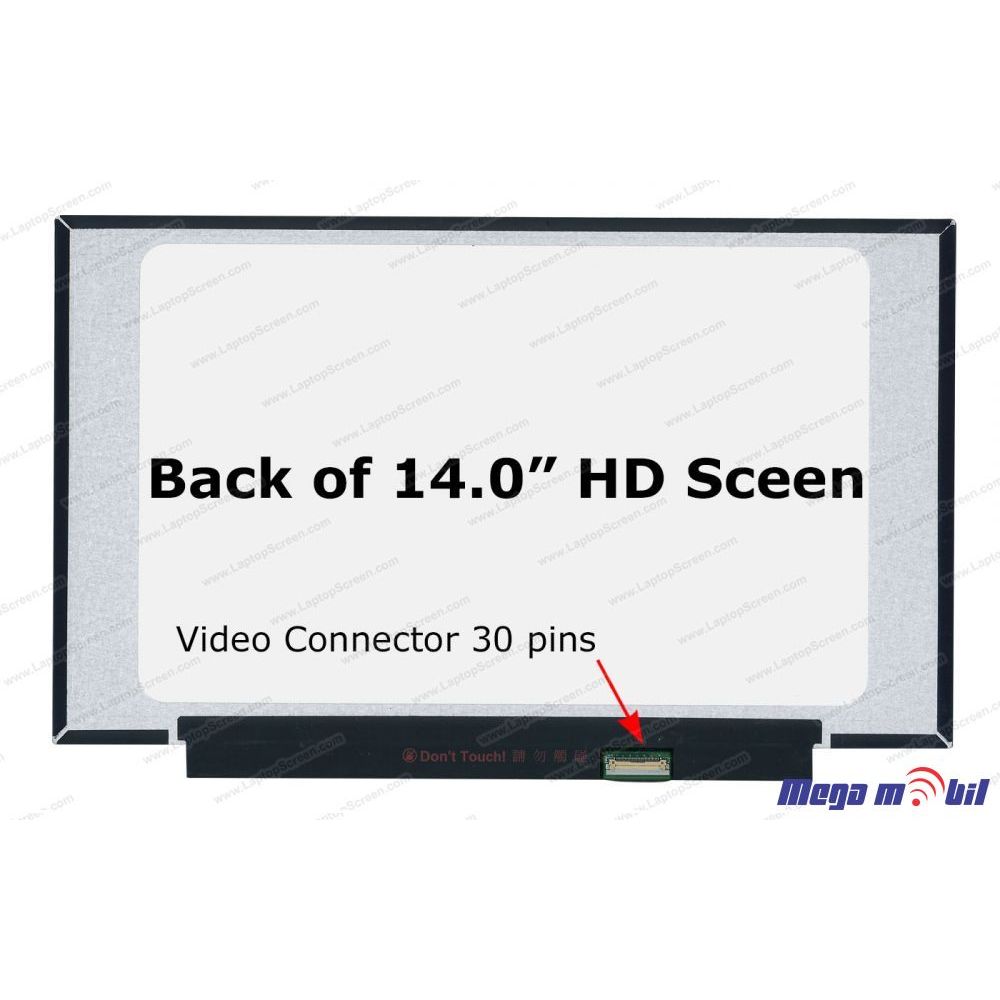 Ekran za laptop 14" NT140WHM-N44 HD 30pin narrow edge no bracket