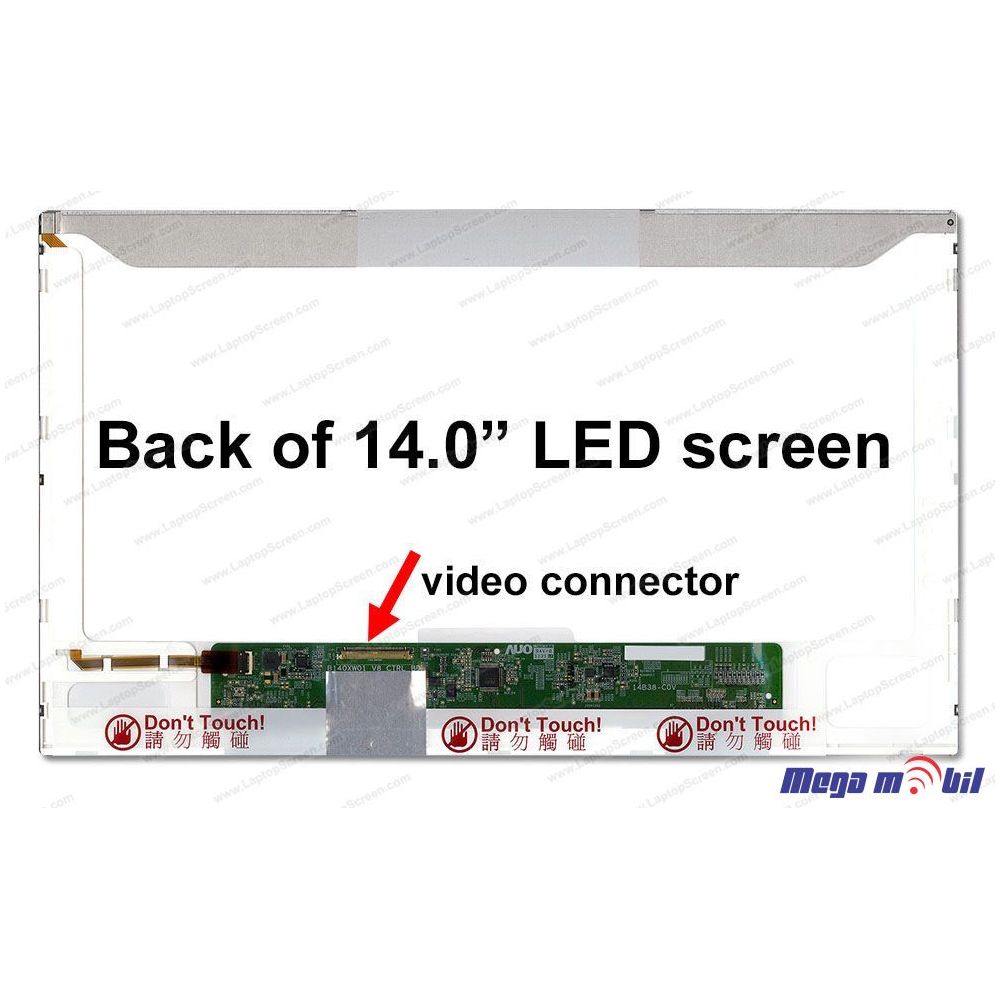 Ekran za laptop 14" NT140WHM-N14 HD 40pin LED