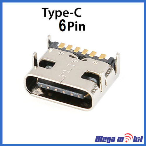 Konektor za polnenje Type C 6 pin