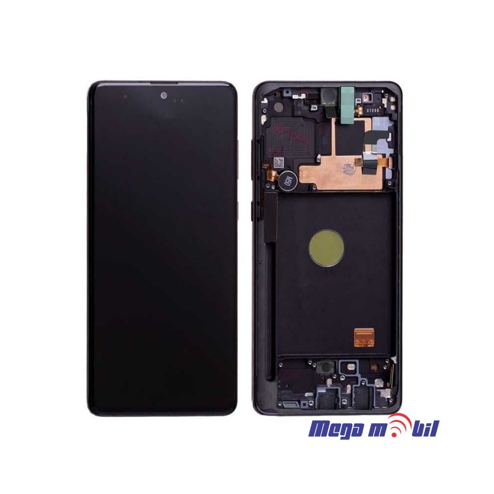 Ekran Samsung G770 S10 lite SO RAMKA Black SOFT OLED