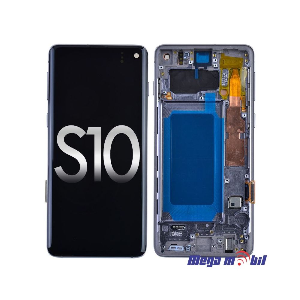 Ekran Samsung G973 S10 SO RAMKA Black SOFT OLED