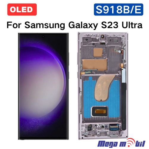 Ekran Samsung S918B S23 Ultra 5G SO RAMKA Violet SOFT OLED