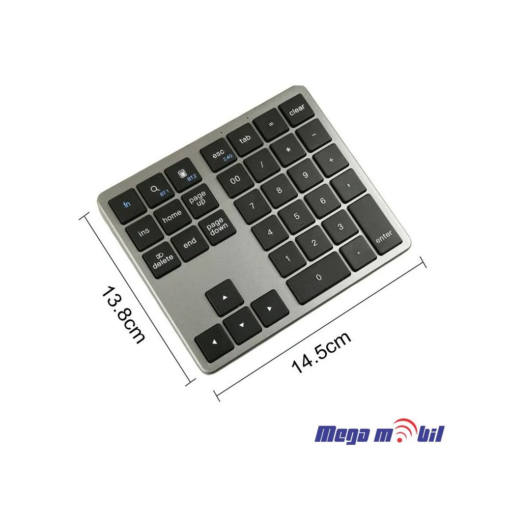 Tastatura Wireless Numpad black.