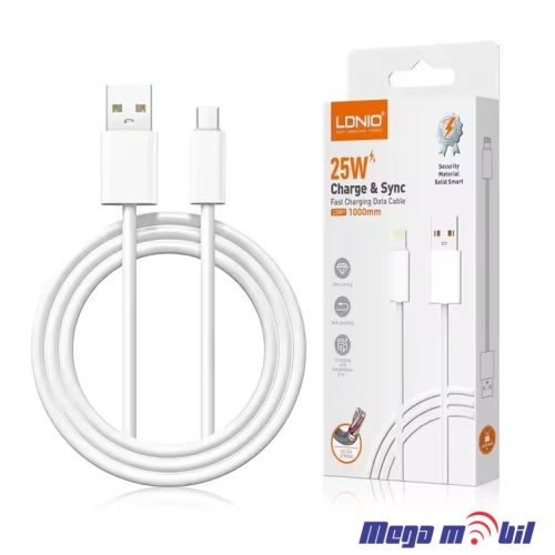 Data Kabel Type C LDNIO LS892 25W 2m FAST white