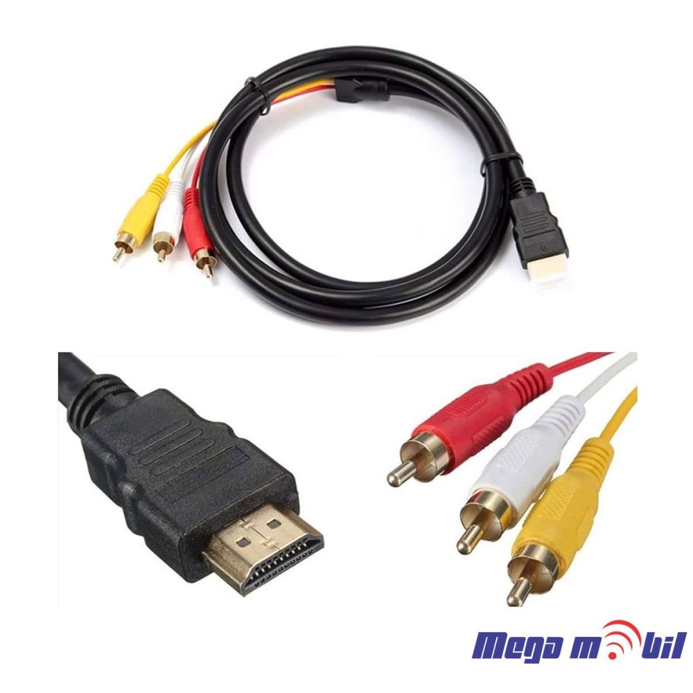 Kabel HDMI/3RCA 1.5m
