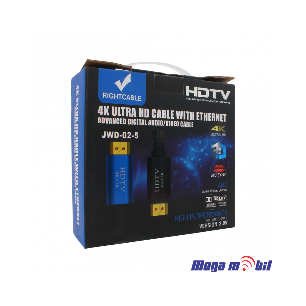 Kabel HDMI 5m 4K JWD-02