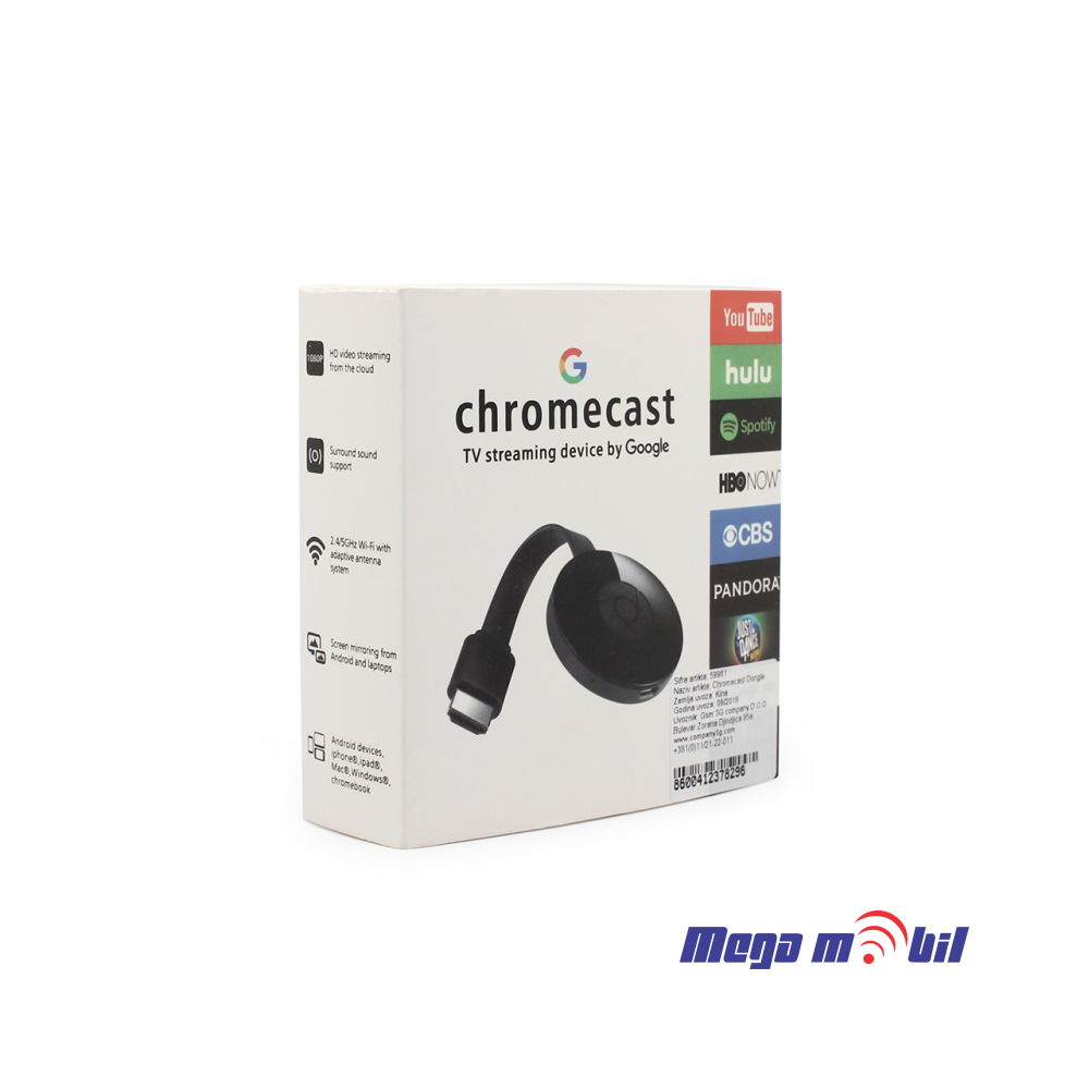 Smart box chromecast Dongle