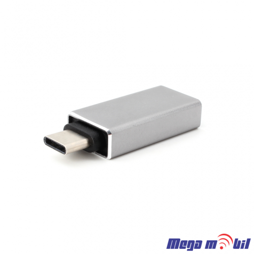 Adapter USB 3.0 F na TYPE C M JWD-AD76 black