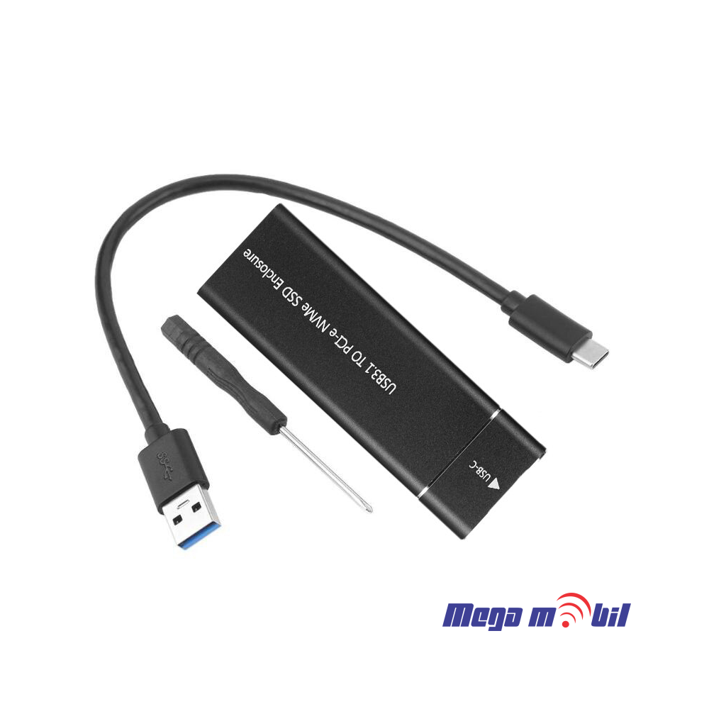 Adapter SSD NVMe na Type C