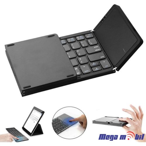 Tastatura Bluetooth so touchpad rasklopliva BLACK