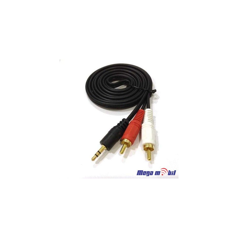Kabel 2 x RCA Male/3.5mm STEREO 3m