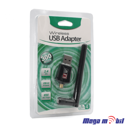 Wireless USB N adapter so antena USB 2.4GHz 5GHz 300Mb JWD-U63