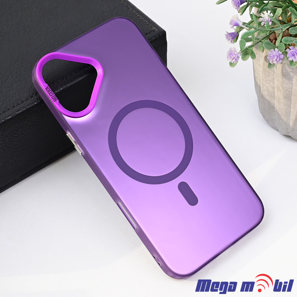 Futrola iPhone 16 Magsafe Clear purple