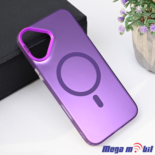 Futrola iPhone 16 Magsafe Clear purple
