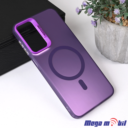 Futrola Samsung A36/ A366B Magsafe Clear purple