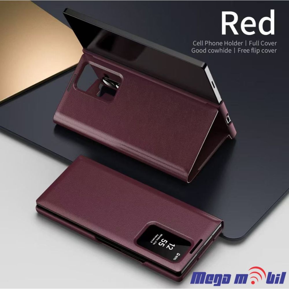 Futrola Samsung S22 Ultra Smart View Wallet dark red